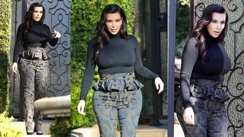 Illustration for article titled Kim Kardashian Has No Idea What to Wear in That Awkward Stage of Early Pregnancy